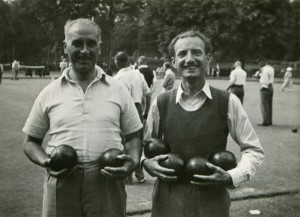grandad and bunny with bowls